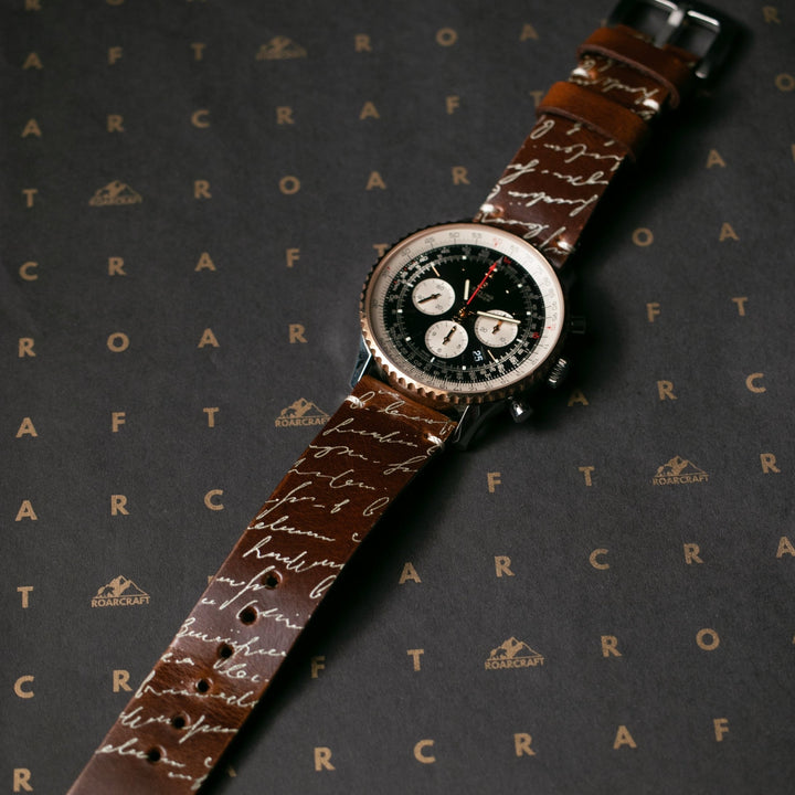 Roarstraps el yapımı deri saat kayışı ile şık metal saat tasarımı