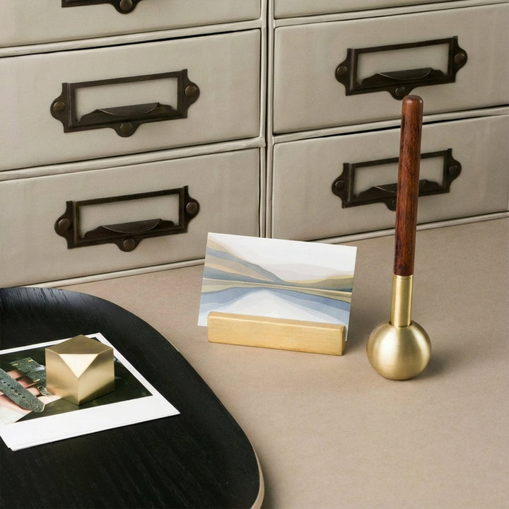 Hediyelik Ahşap Kutulu Pirinç Masaüstü 4&