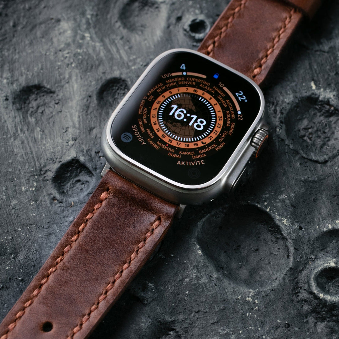 apple watch ultra deri saat kayışı