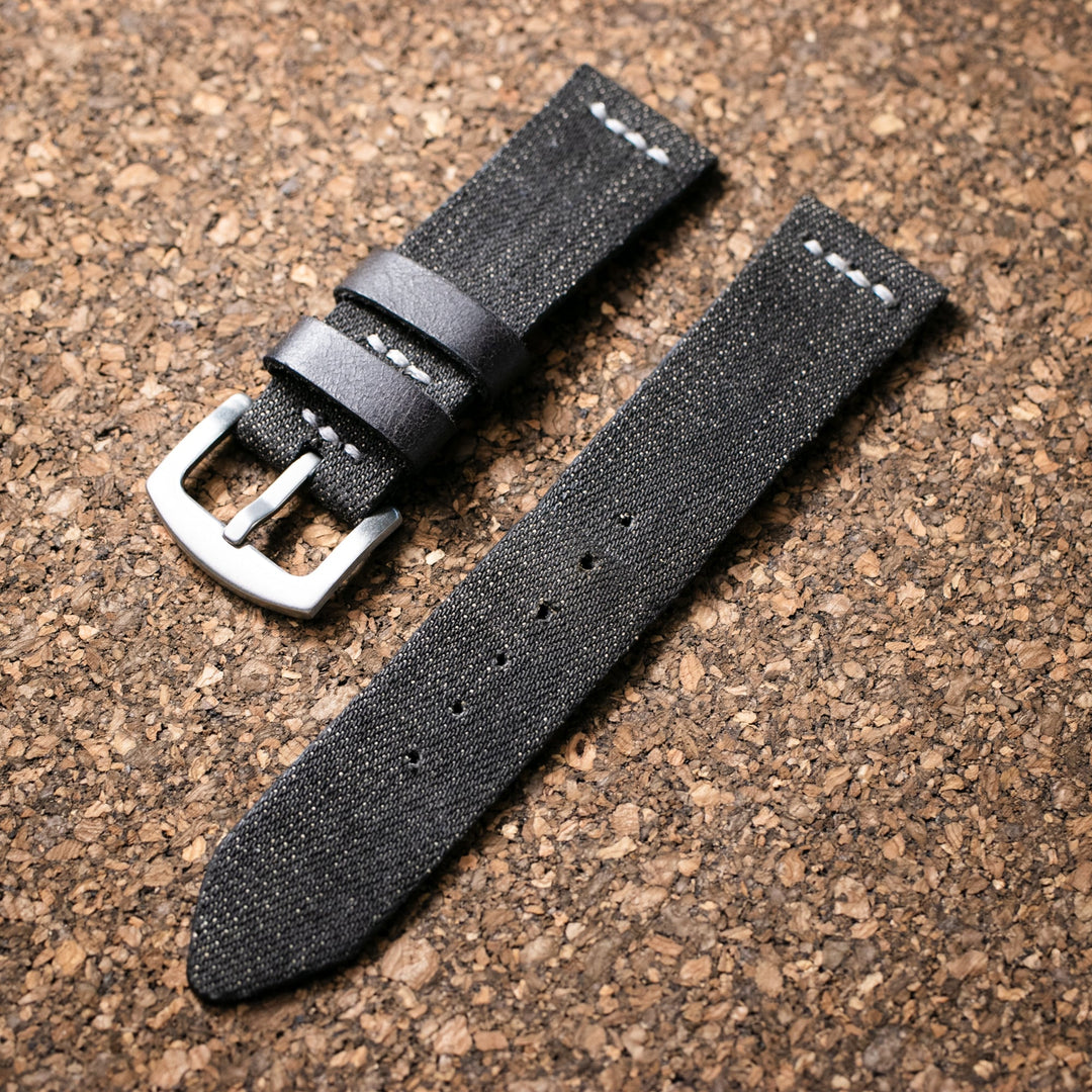 Roarstraps el yapımı kot saat kayışı, şık ve rahat bir tasarım ile saatleri süsler