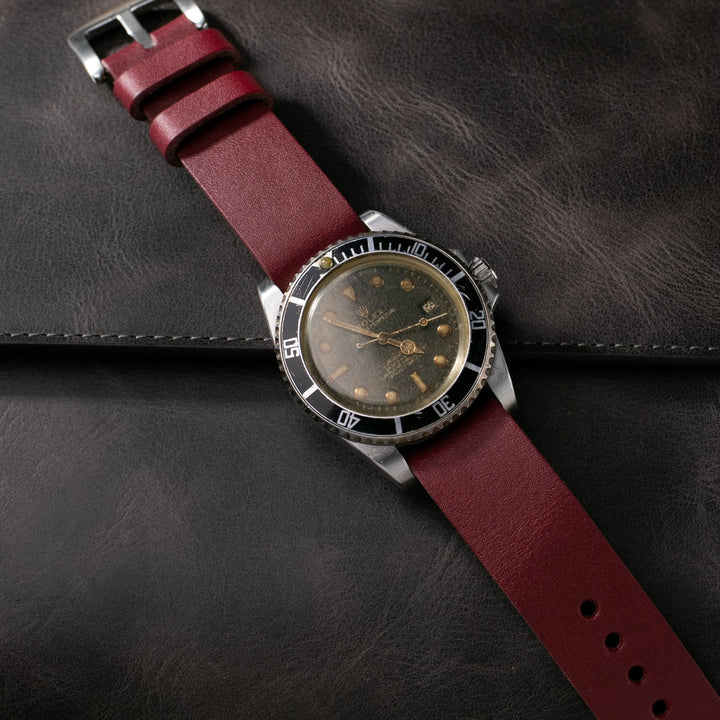 Roarstraps askeri deri nato saat kayışı ile şık saat kombinasyonu