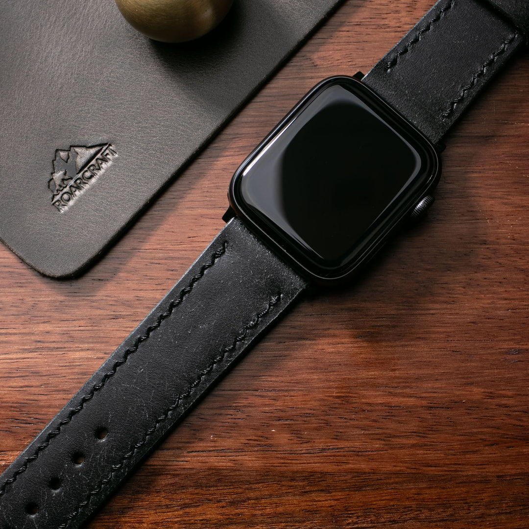 Roarstraps el yapımı deri saat kayışı, şık tasarımı ve kaliteli malzemesi ile mükemmel uyum sağlar.
