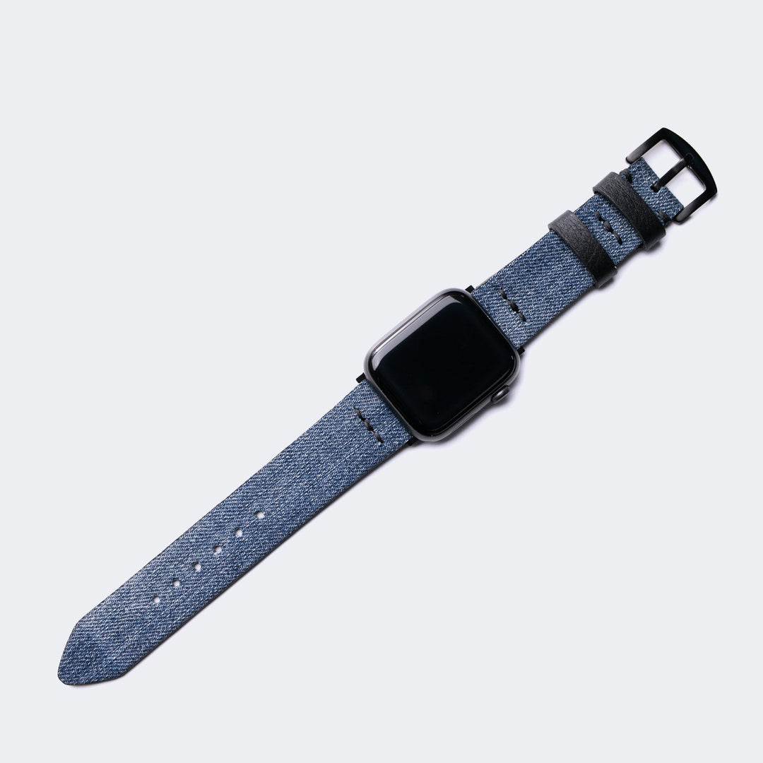 Roarstraps Apple Watch kot kayış, şık ve dayanıklı denim tasarımı ile uyum içinde