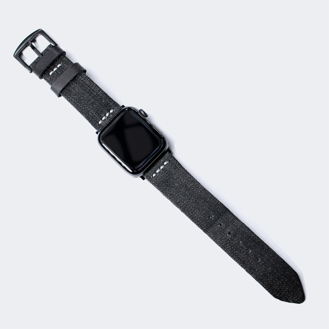 Roarstraps Apple Leather Strap ile uyumlu apple watch kot saat kayışı şık ve dayanıklı tasarımıyla