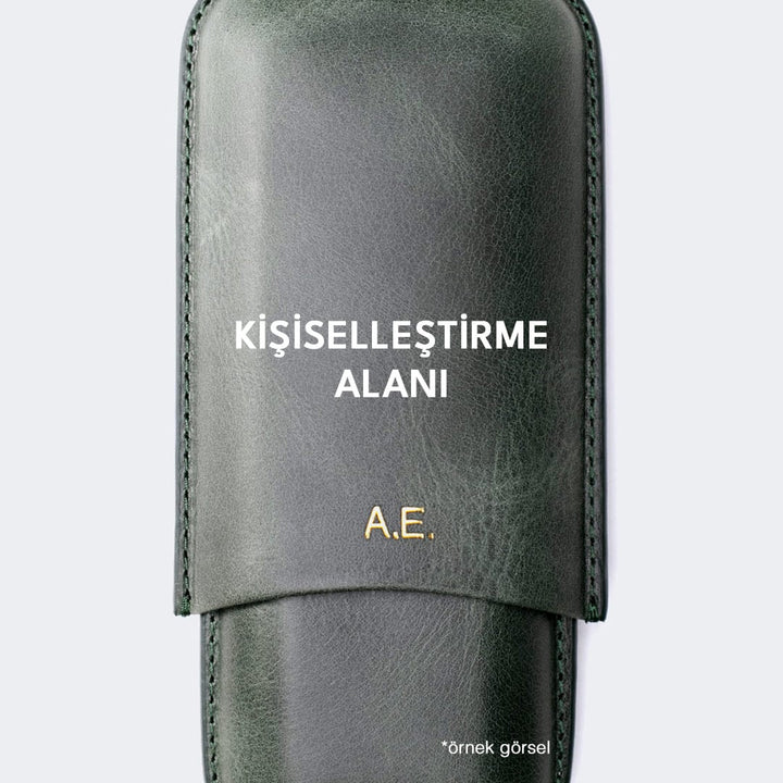 Tekli Deri Puro Kılıfı - Yeşil