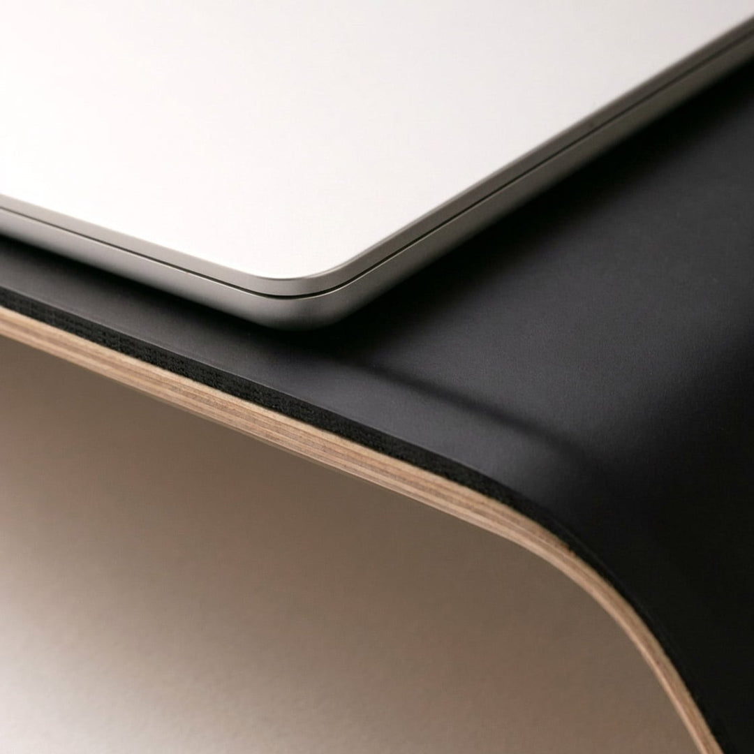 Ahşap Deri Laptop Standı