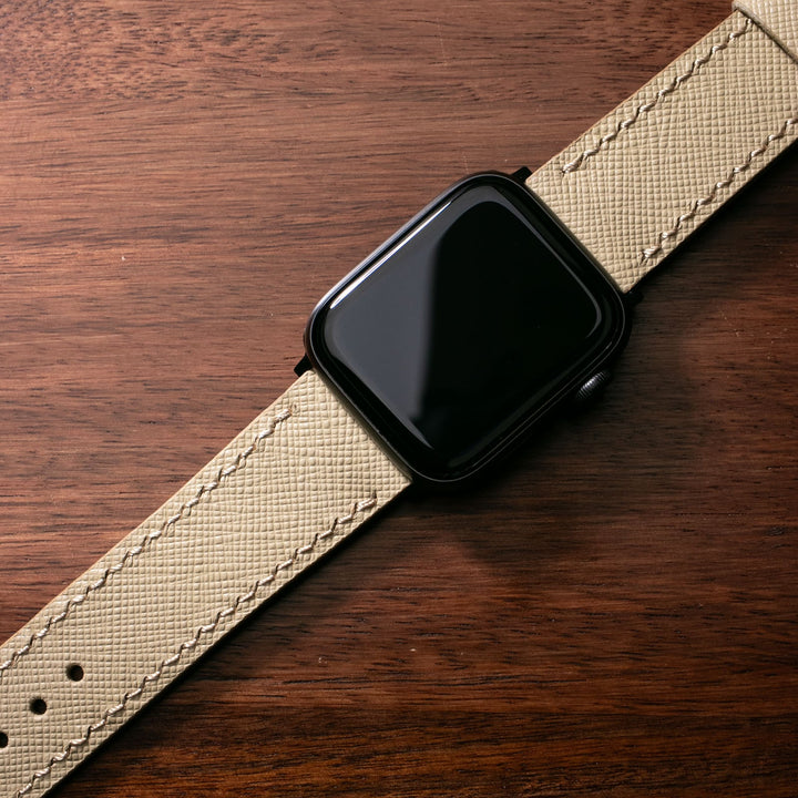 Roarstraps saffiano deri apple watch kayış, şık ve dayanıklı tasarımıyla modern kullanım için ideal