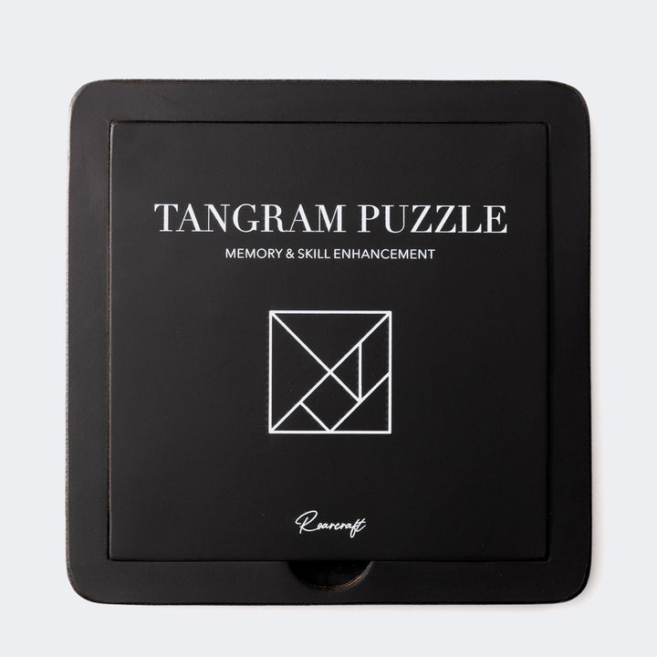 Roarcraft deri tangram puzzle, hafıza ve beceri geliştirme için şık tasarıma sahip