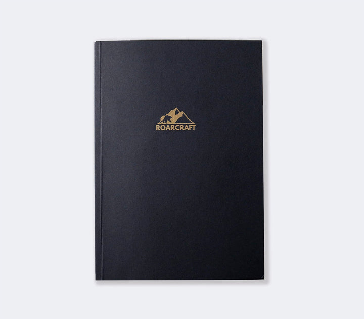 Siyah Kapaklı Çizgisiz A5 Defter - Roarcraft TR