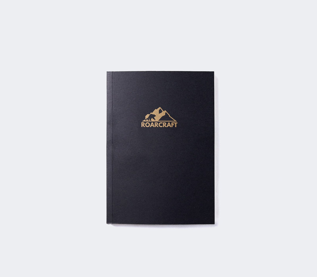 Siyah Kapaklı Çizgisiz A6 Defter - Roarcraft TR