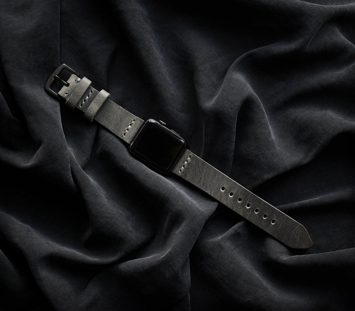 Apple Watch Deri Kordon - Antik Gri