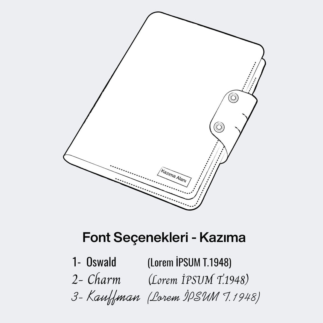 A6 Defter Deri Kılıf Organizer - Roarcraft TR