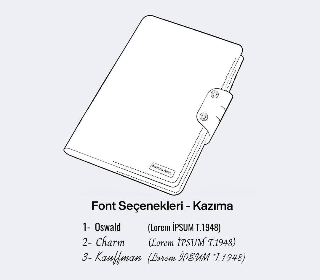 A4 Defter Deri Kılıf Organizer - Roarcraft TR