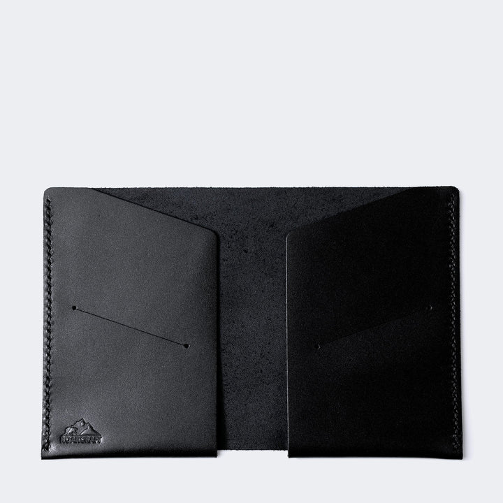 Siyah Deri Pasaport Kılıfı