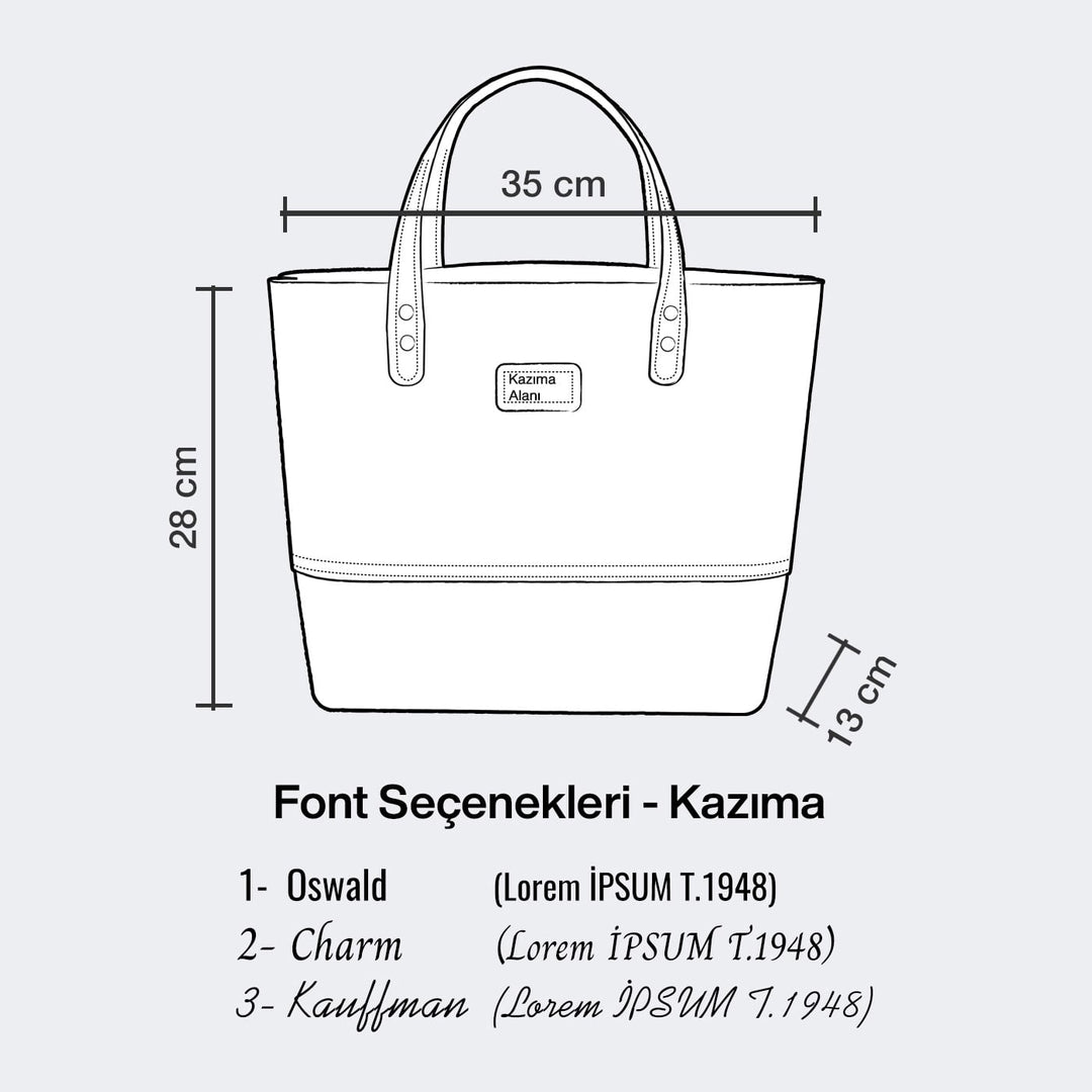 Deri Tote Çanta - Roarcraft TR
